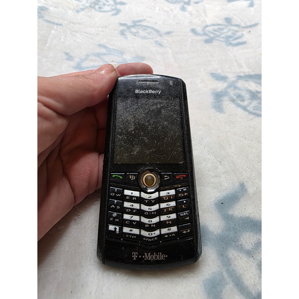 BlackBerry Pearl 8100 T-Mobile Black Vintage Smartphone for Parts Repair